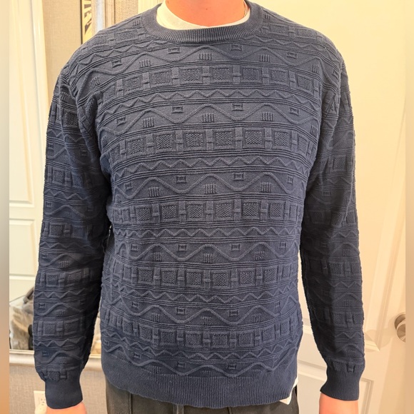 Supreme Other - Supreme Navy Blue Textured Sweater